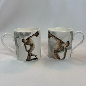 Artistic Male Nude Sculpture Bone China Mugs- Discobolus (Listing 3 of 3)